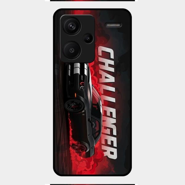 Dodge Challenger Glass Case Cover For Redmi Note 13 Pro Plus 5G