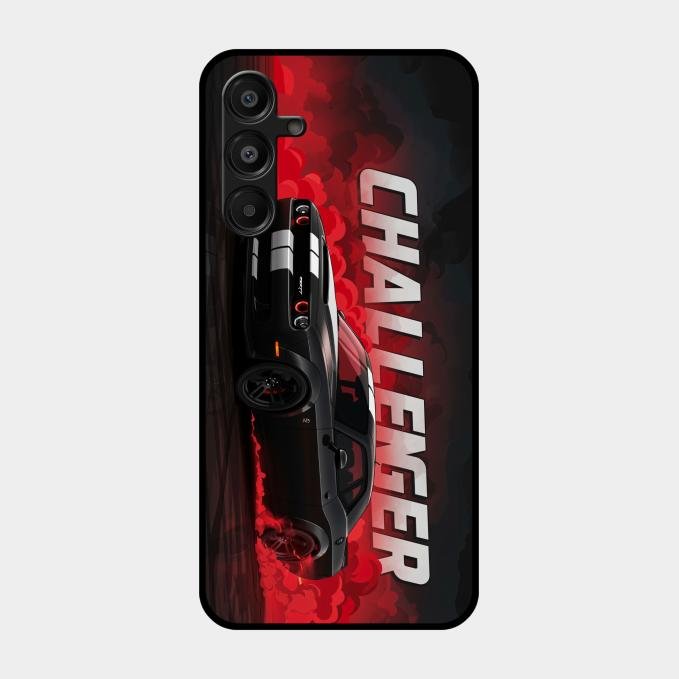 Dodge Challenger Glass Case Cover For Samsung Galaxy A16 5G