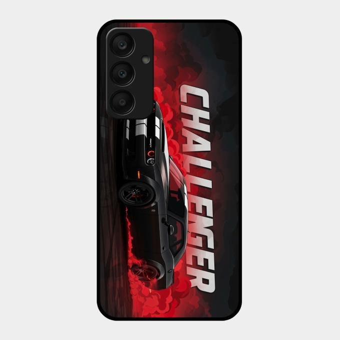Dodge Challenger Glass Case Cover For Samsung Galaxy A25 5G