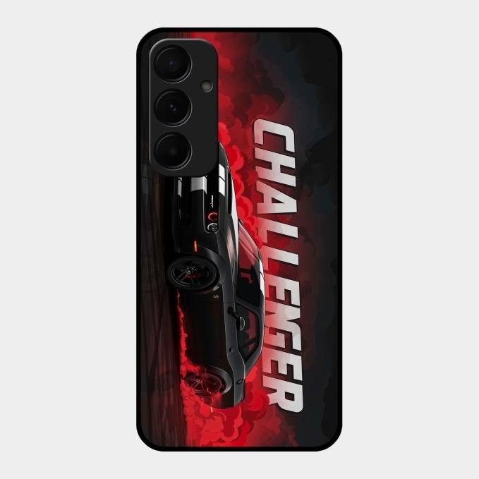 Dodge Challenger Glass Case Cover For Samsung Galaxy A55 5G