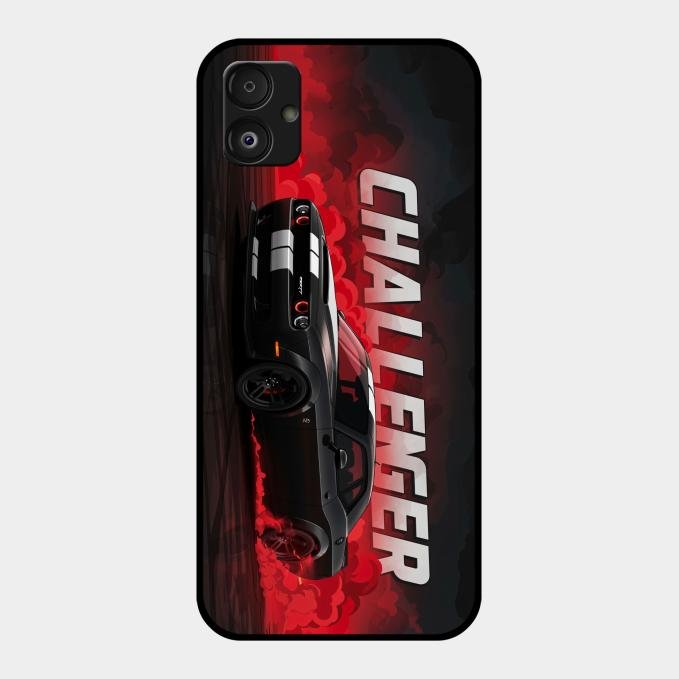 Dodge Challenger Glass Case Cover For Samsung Galaxy F14 5G