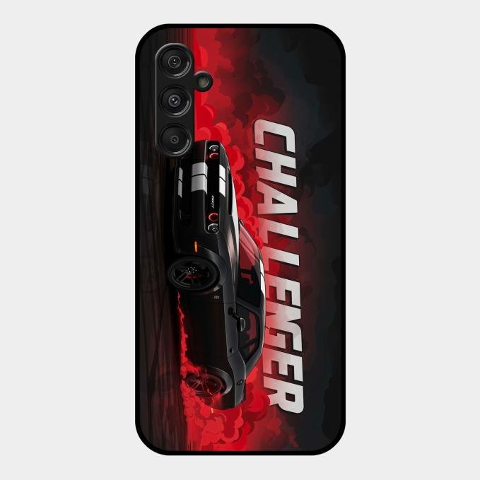 Dodge Challenger Glass Case Cover For Samsung Galaxy F34 5G