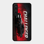 Dodge Challenger Glass Case Cover For Samsung Galaxy M35 5G
