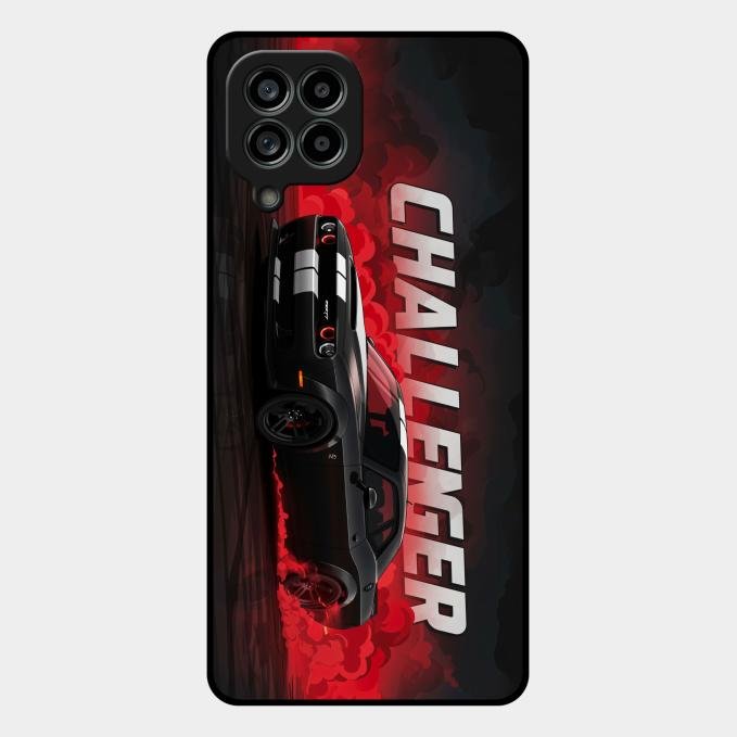Dodge Challenger Glass Case Cover For Samsung Galaxy M53 5G
