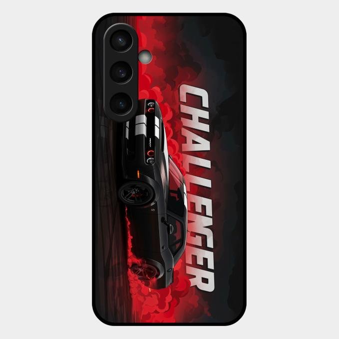 Dodge Challenger Glass Case Cover For Samsung Galaxy S23 Fe 5G
