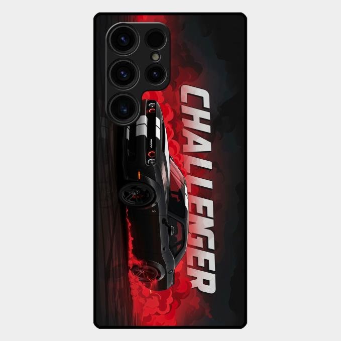 Dodge Challenger Glass Case Cover For Samsung Galaxy S24 Ultra 5G