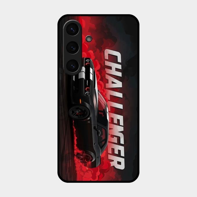 Dodge Challenger Glass Case Cover For Samsung Galaxy S26 5G