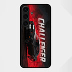 Dodge Challenger Glass Case Cover For Samsung Galaxy S25 FE 5G