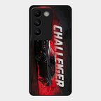Dodge Challenger Glass Case Cover For Vivo T3 5G