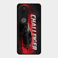 Dodge Challenger Glass Case Cover For Vivo T4R 5G