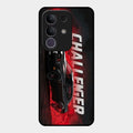 Dodge Challenger Glass Case Cover For Vivo T4X 5G