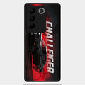 Dodge Challenger Glass Case Cover For Vivo V27 Pro 5G