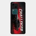Dodge Challenger Glass Case Cover For Vivo V30 5G