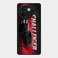 Dodge Challenger Glass Case Cover For Vivo V30E 5G