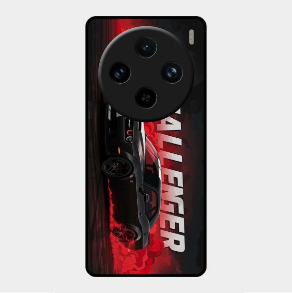 Dodge Challenger Glass Case Cover For Vivo X100 Pro 5G