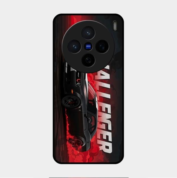 Dodge Challenger Glass Case Cover For Vivo X200 5G