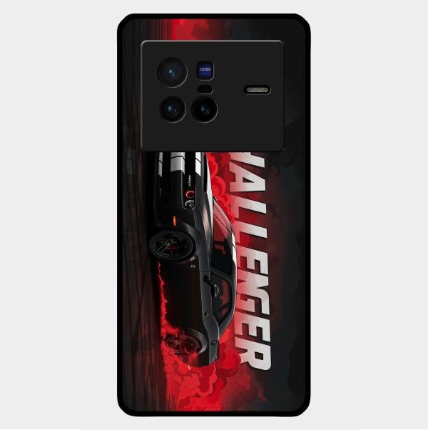 Dodge Challenger Glass Case Cover For Vivo X80 5G