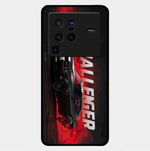 Dodge Challenger Glass Case Cover For Vivo X80 Pro 5G