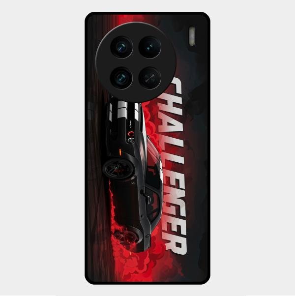 Dodge Challenger Glass Case Cover For Vivo X90 Pro 5G