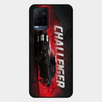 Dodge Challenger Glass Case Cover For Vivo Y21A