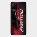 Dodge Challenger Glass Case Cover For Vivo Y21E