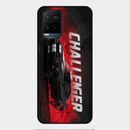 Dodge Challenger Glass Case Cover For Vivo Y21E