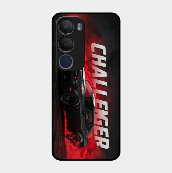 Dodge Challenger Glass Case Cover For Vivo Y29 5G