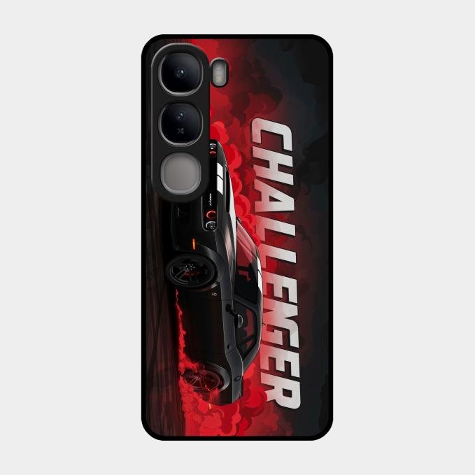 Dodge Challenger Glass Case Cover For Vivo Y300 5G