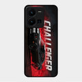 Dodge Challenger Glass Case Cover For Vivo Y35