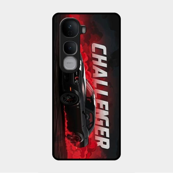 Dodge Challenger Glass Case Cover For Vivo Y400 Pro 5G