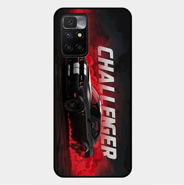Dodge Challenger Glass Case Cover For Xiaomi Redmi 10 Prime