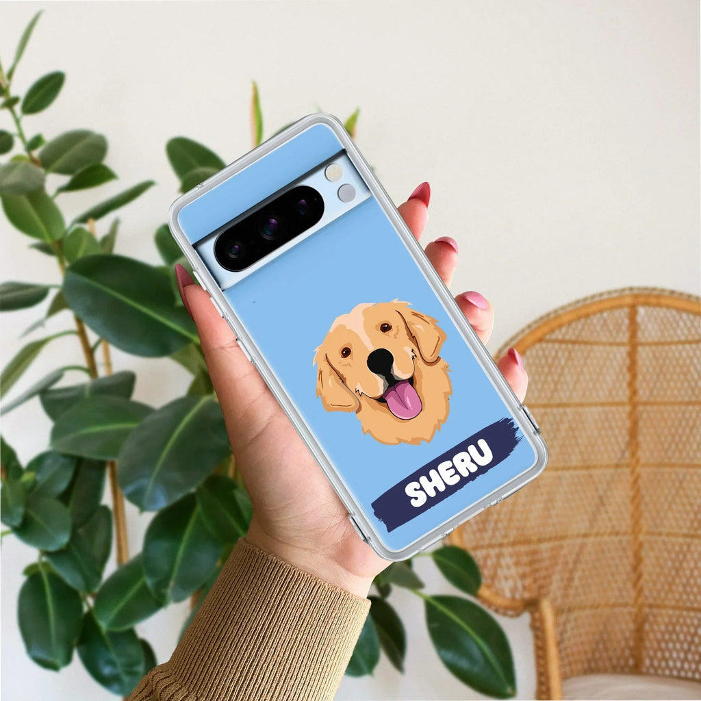 Dog Lovers Customize Transparent Silicon Case For Google Pixel 8 Pro 5G