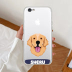 Dog Lovers Customize Anti Yellow Clear Case For iPhone 7 / iPhone 8 / iPhone Se 2020