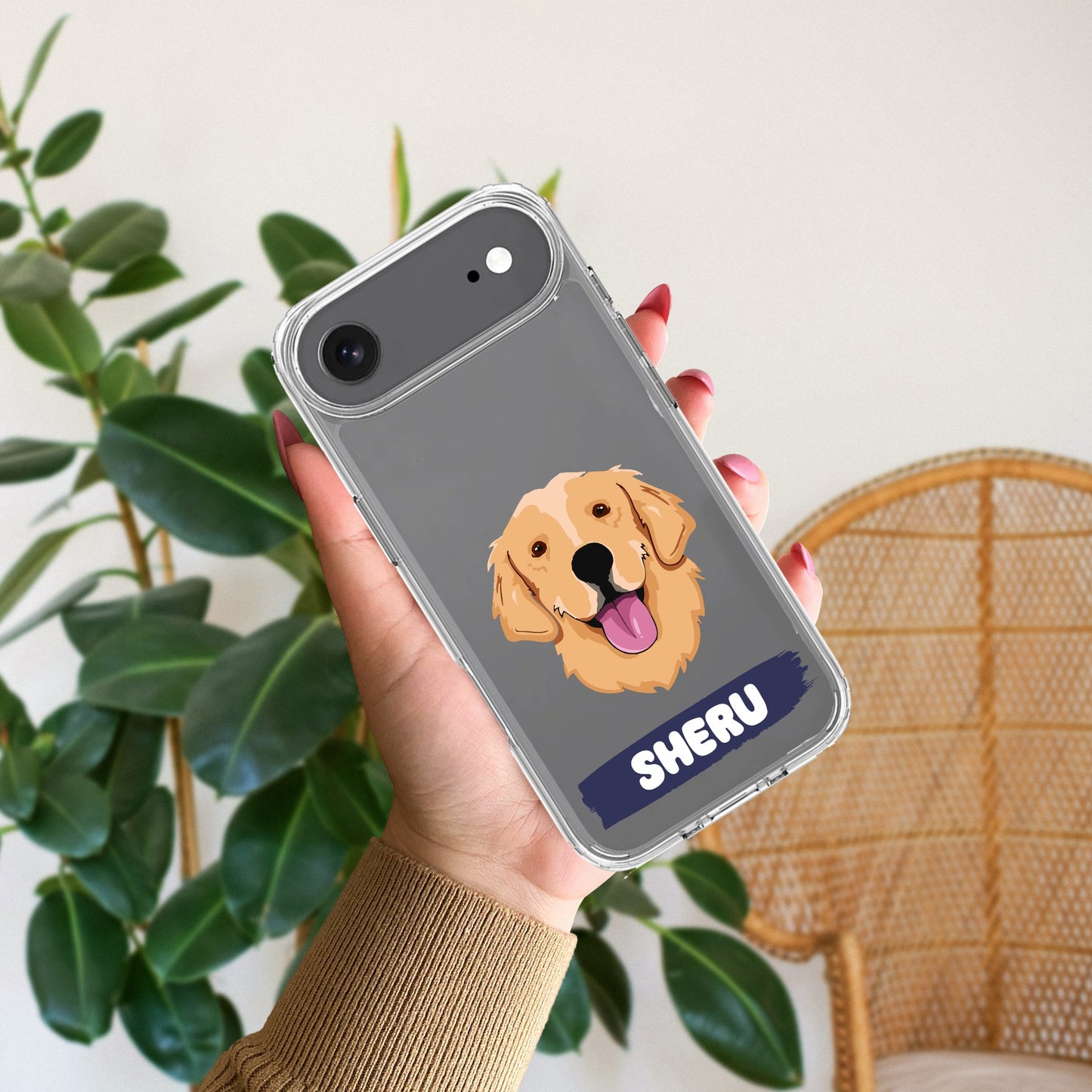 Dog Lovers Customize Transparent Silicon Case For iPhone