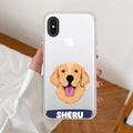 Dog Lovers Customize Transparent Silicon Case For iPhone Xs Max