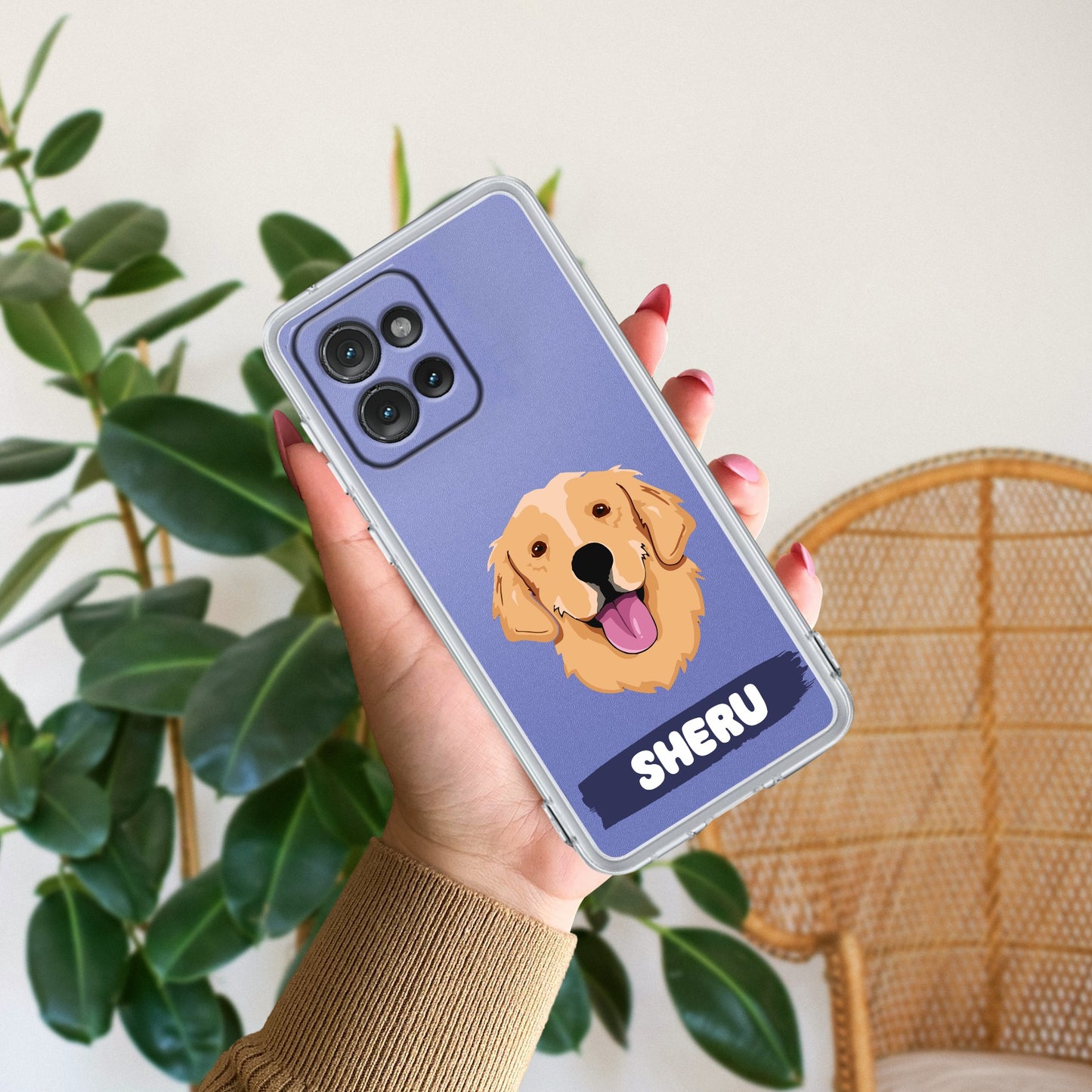 Dog Lovers Customize Transparent Silicon Case For Motorola
