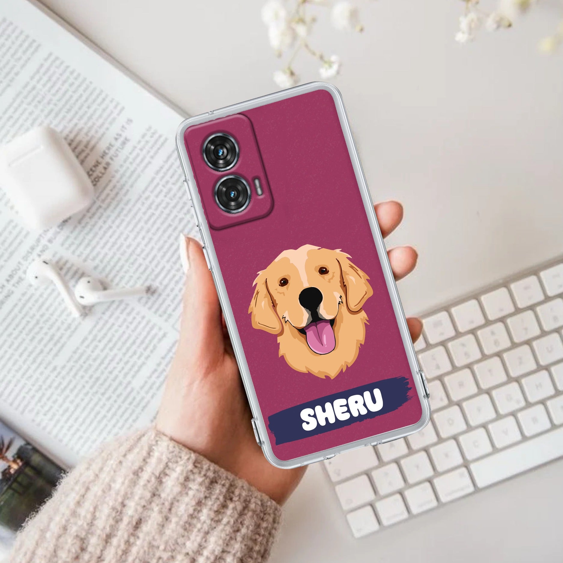 Dog Lovers Customize Anti Yellow Case For Motorola G96 5G