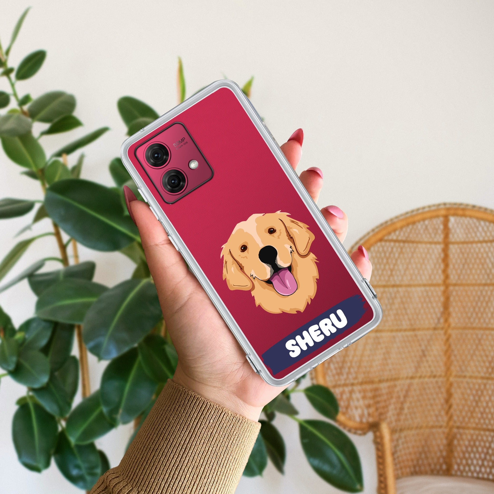 Dog Lovers Customize Anti Yellow Case For Motorola G84 5G