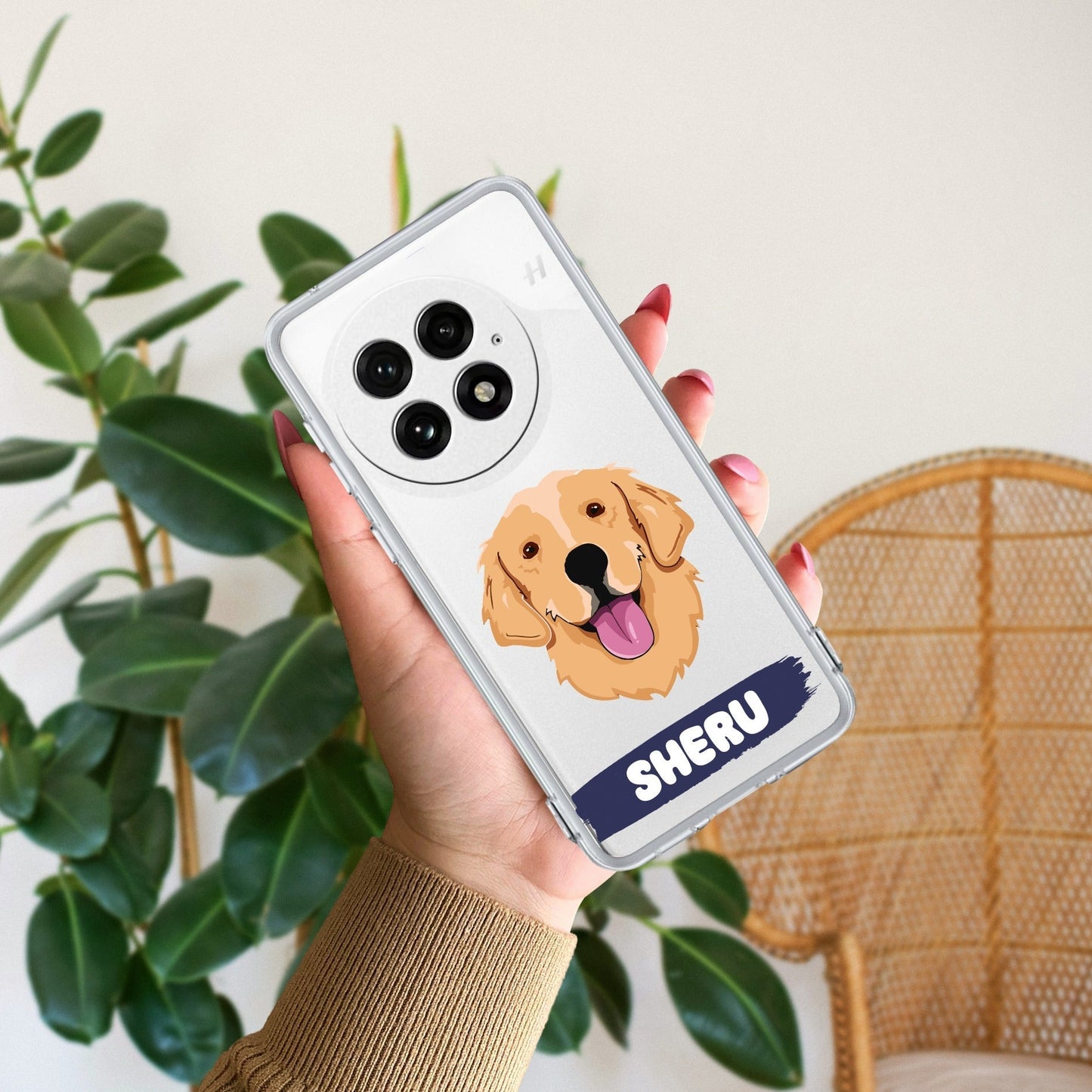 Dog Lovers Customize Transparent Silicon Case For OnePlus