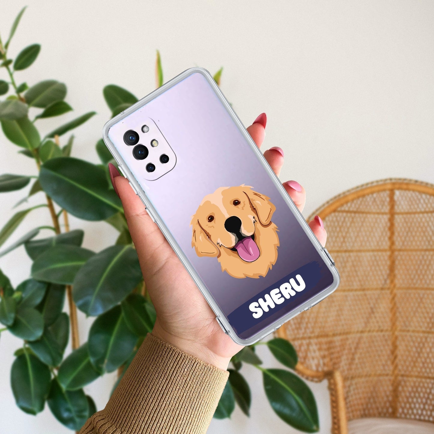Dog Lovers Customize Transparent Silicon Case For OnePlus