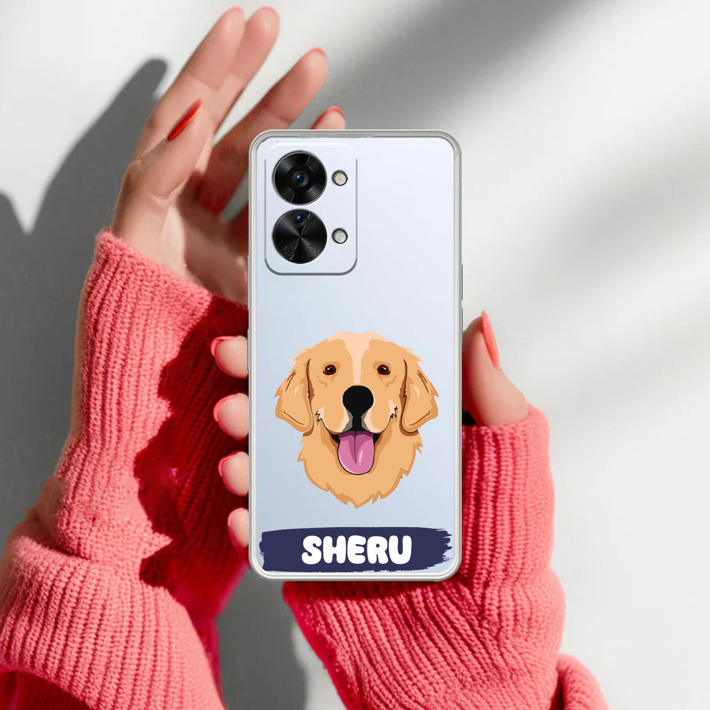 Dog Lovers Customize Transparent Silicon Case For OnePlus Nord 2T 5G