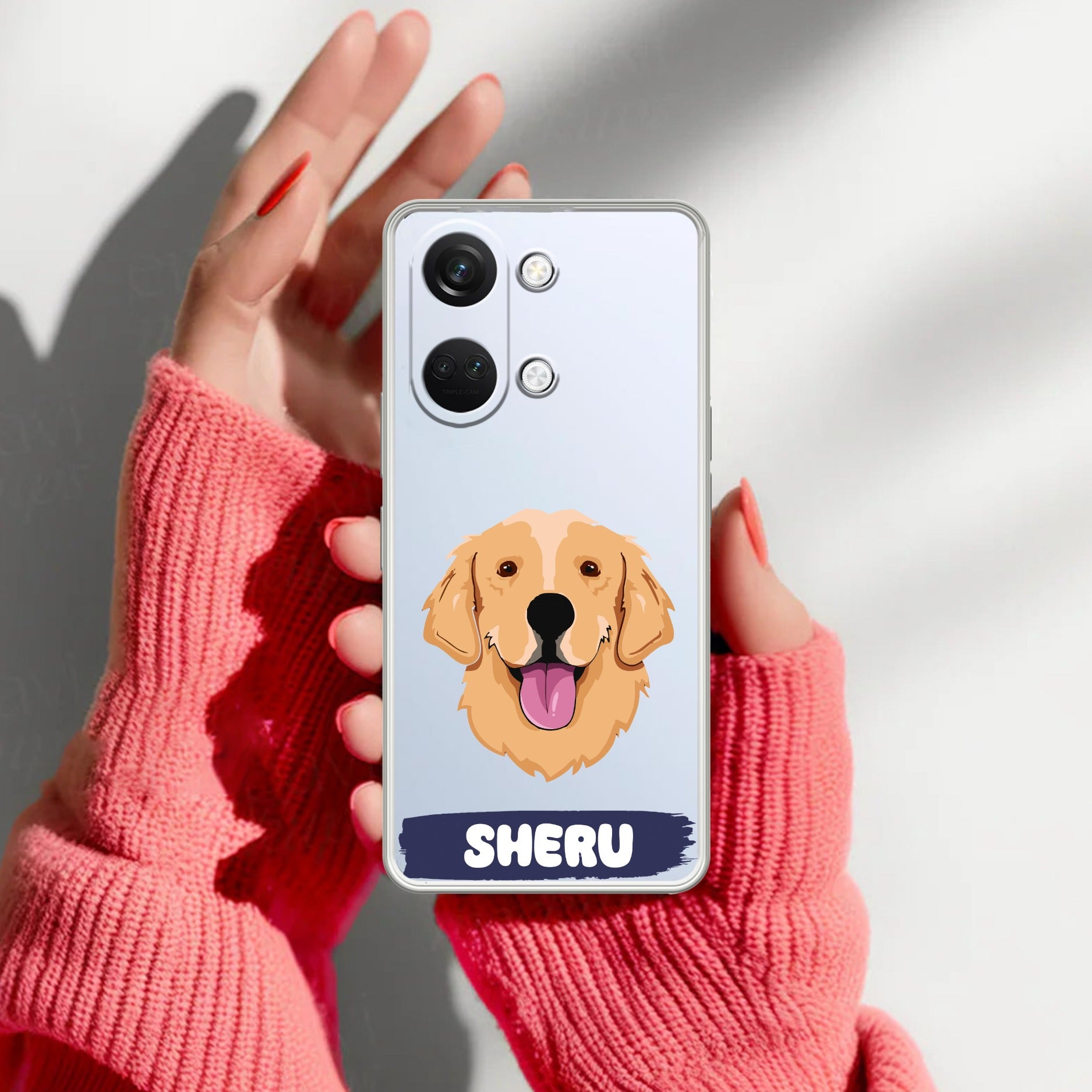 Dog Lovers Customize Transparent Silicon Case For OnePlus
