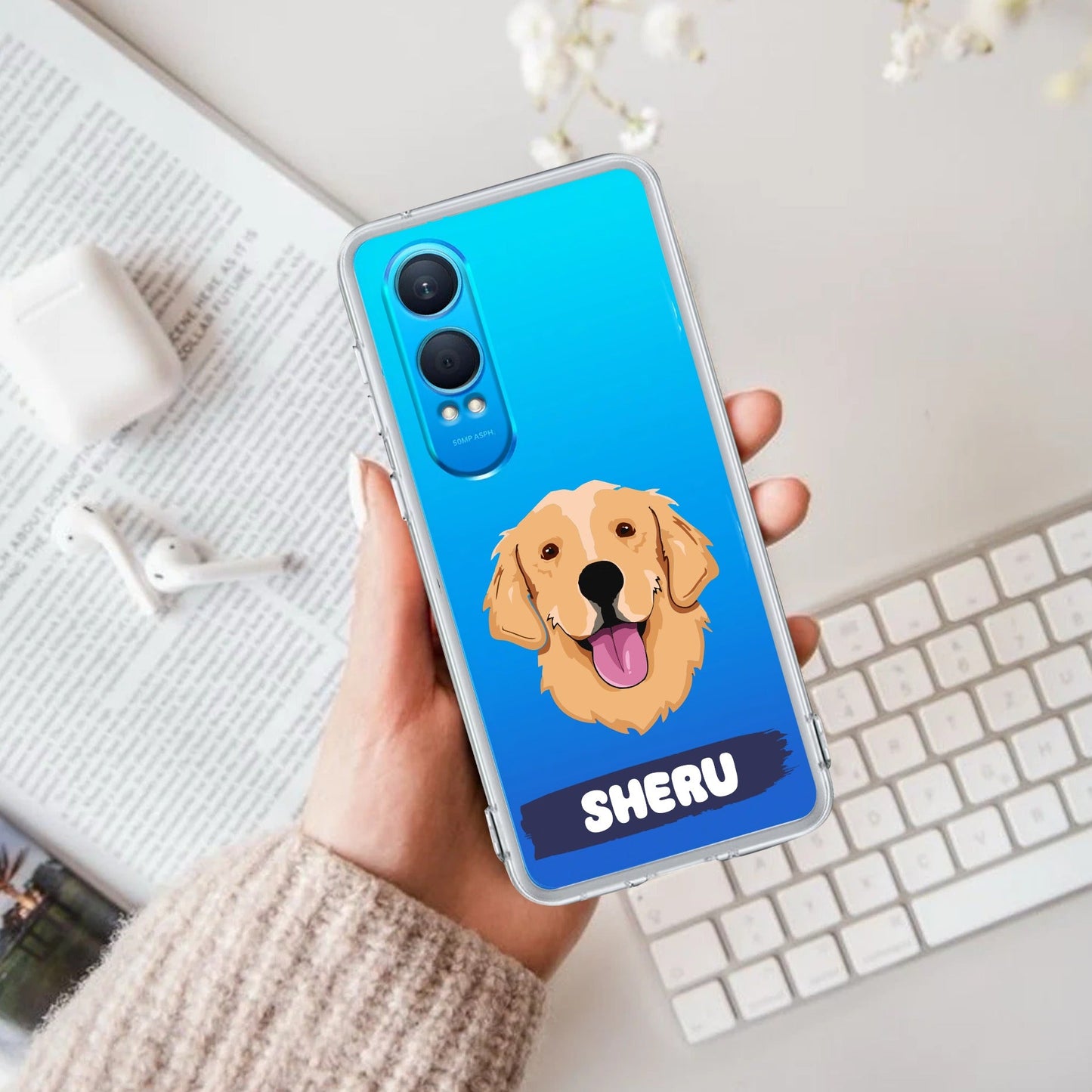 Dog Lovers Customize Transparent Silicon Case For OnePlus