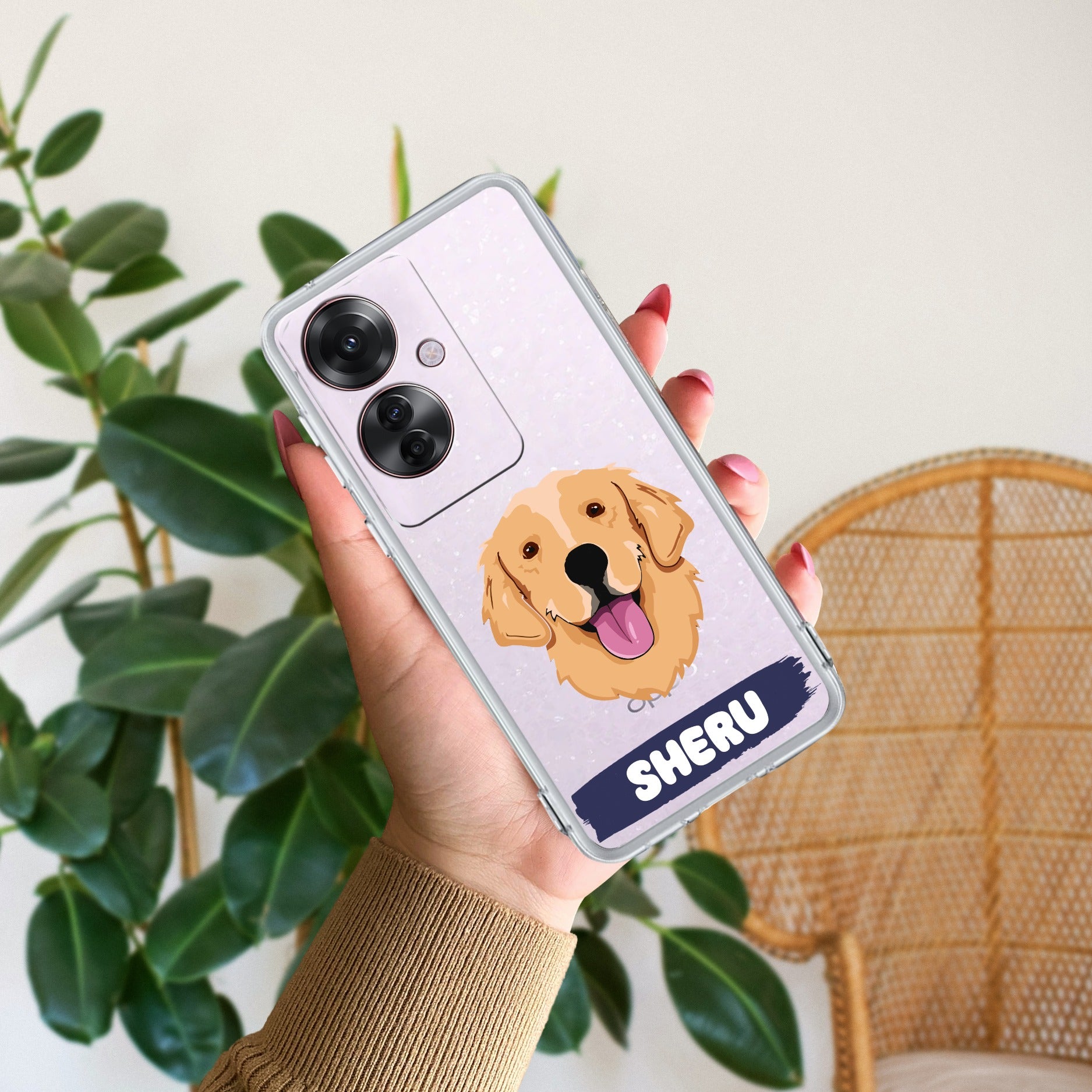 Dog Lovers Customize Anti Yellow Case For Oppo F25 Pro 5G