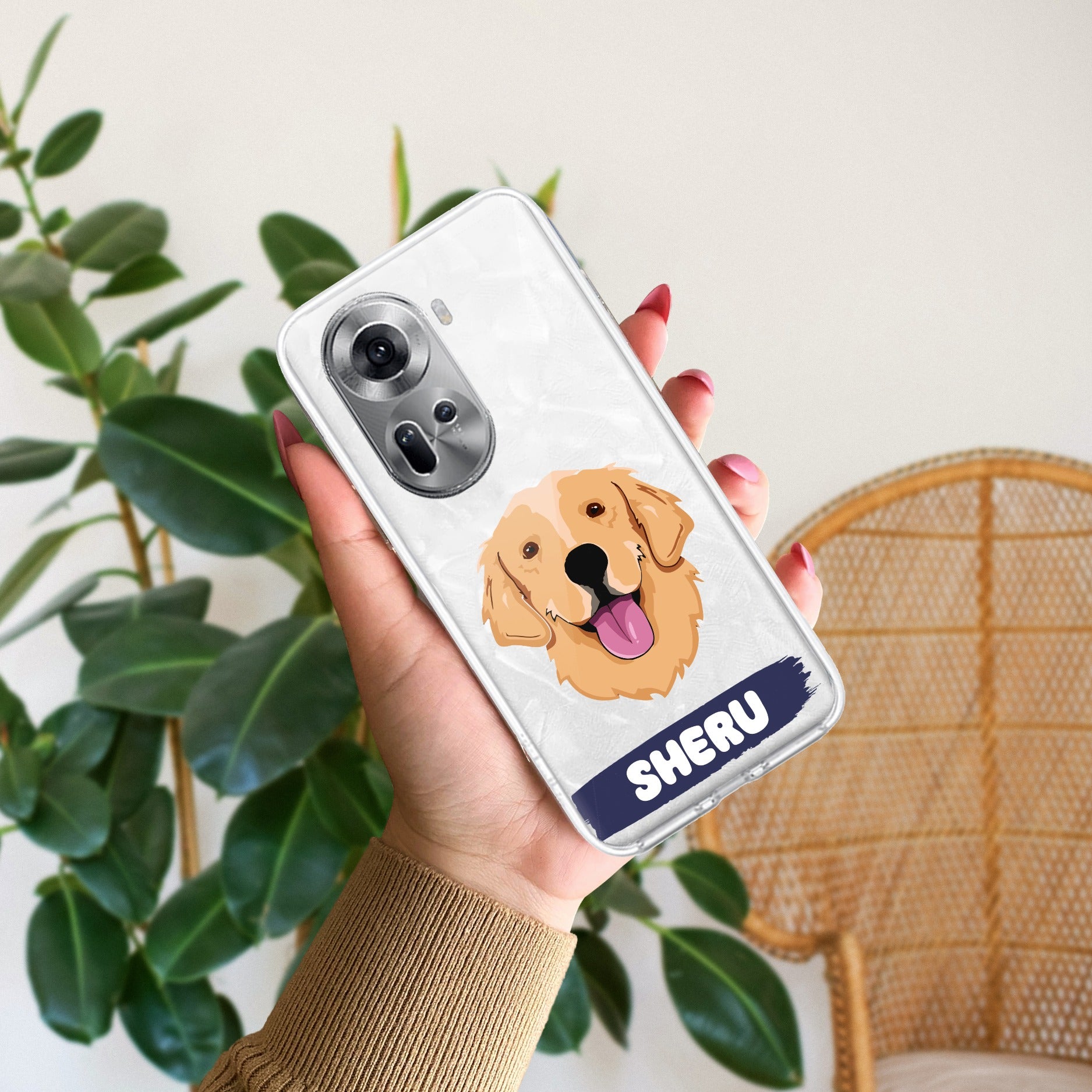 Dog Lovers Customize Anti Yellow Case For Oppo Reno 11 5G