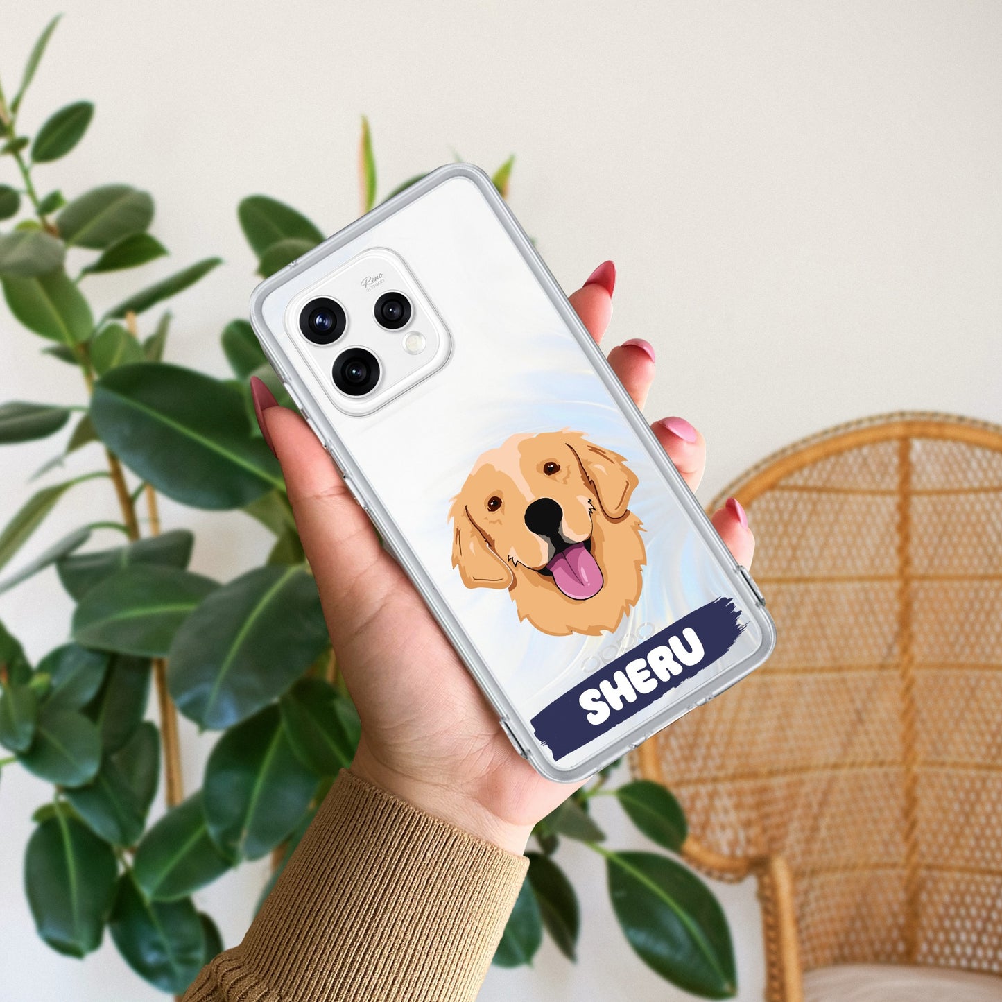 Dog Lovers Customize Transparent Silicon Case For Oppo