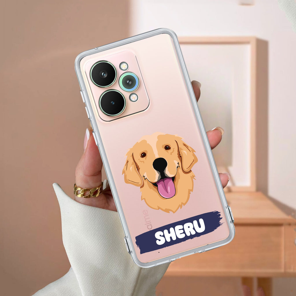 Dog Lovers Customize Transparent Silicon Case For Realme 15 5G