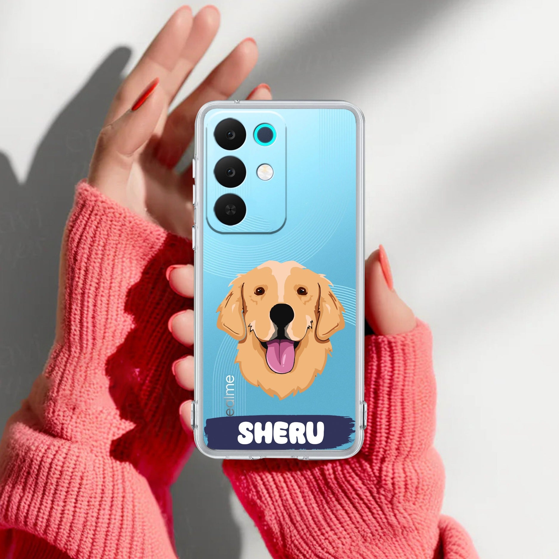 Dog Lovers Customize Anti Yelllow Case For Realme 15X 5G