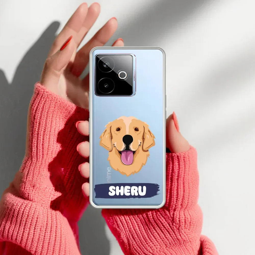 Dog Lovers Customize Transparent Silicon Case For Realme GT 7T 5G