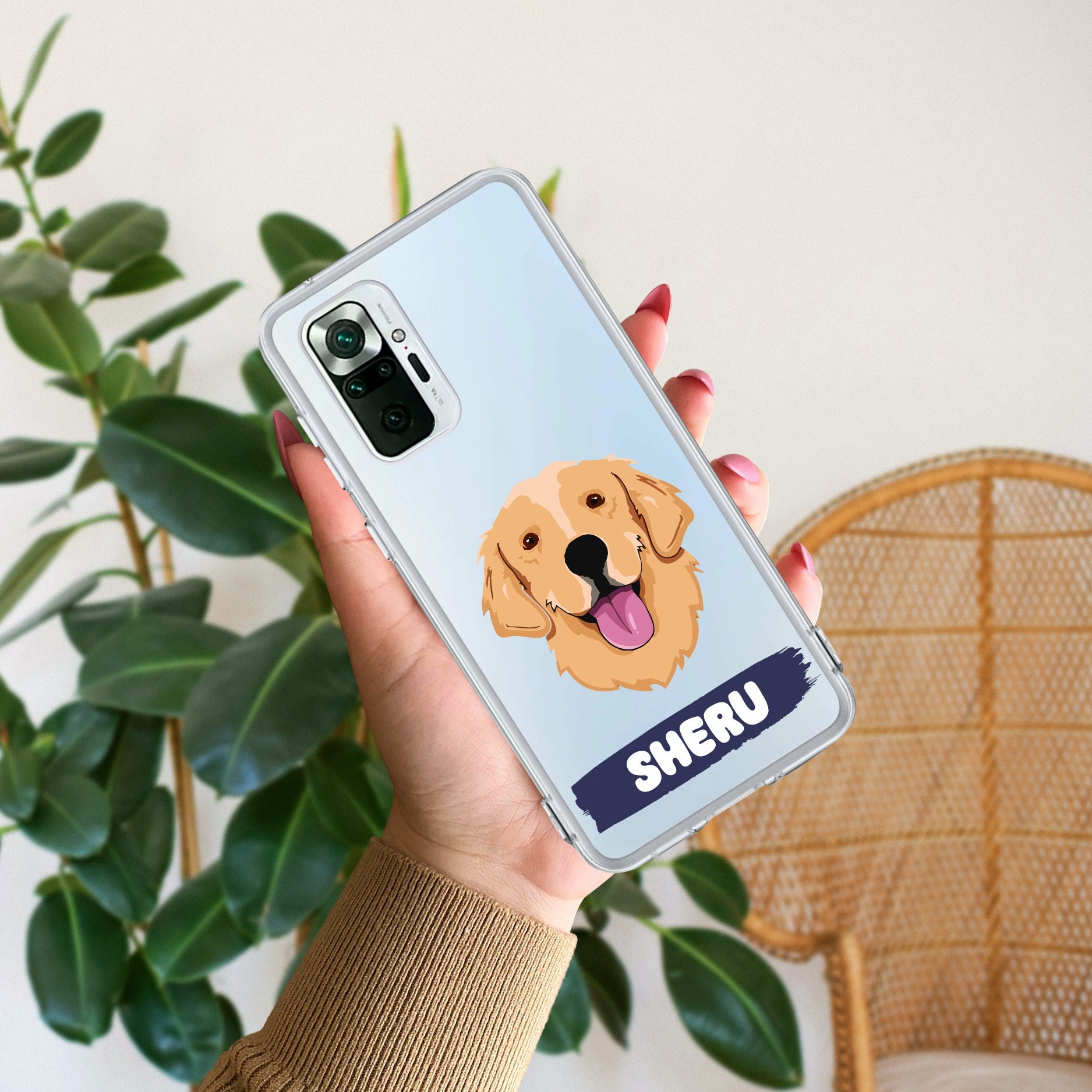 Dog Lovers Customize Transparent Silicon Case For Redmi Note 10 Pro Max
